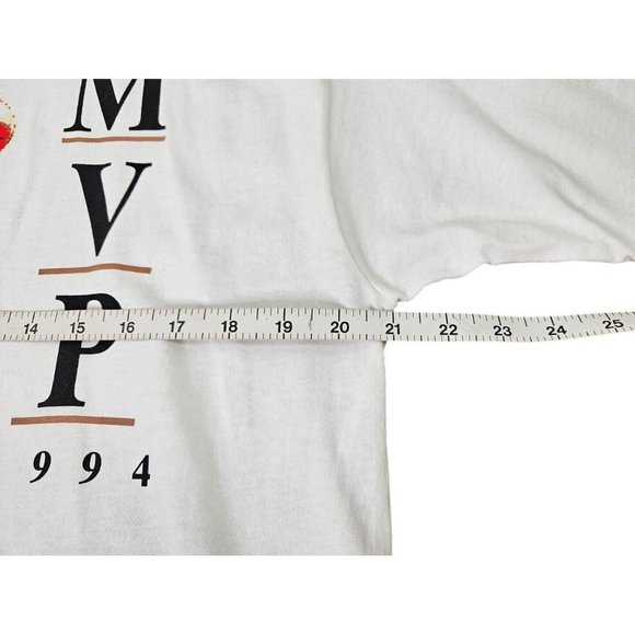NWT VTG 1994 Hakeem Olajuwon MVP T-Shirt Houston Rockets Single Stitch Sz Large - Picture 10 of 11